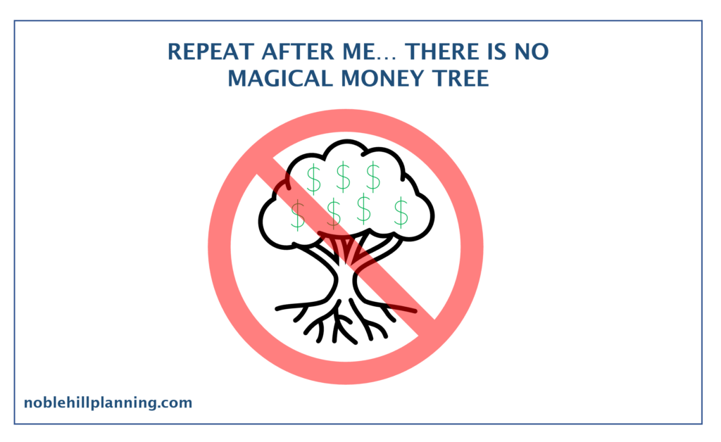 magical money tree graphic